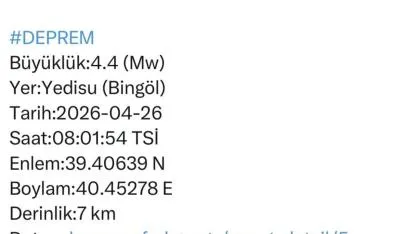 Sabah saatlerinde korkutan sarsıntı