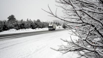 Sarıkamış karla kaplandı