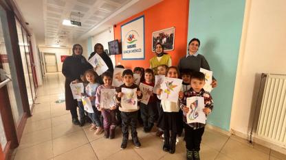 Sarıkamış’ta kreş öğrencileri gençlik merkezinde