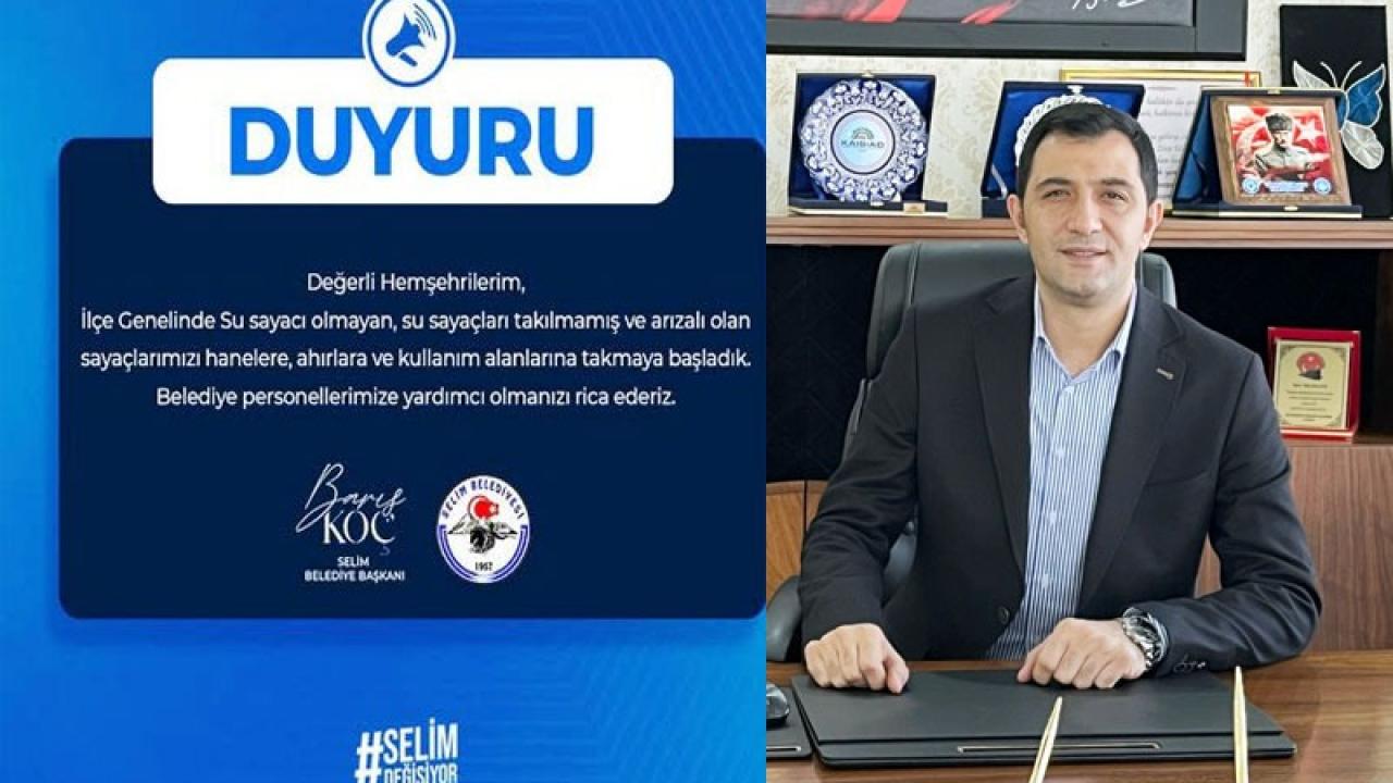 Selim'de su sayaçları yenileniyor
