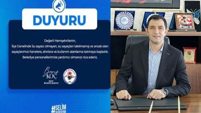 Selim'de su sayaçları yenileniyor