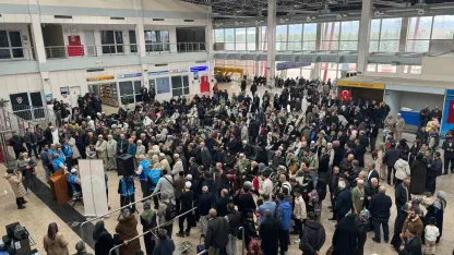 Son hacı kafilesi de yola çıktı