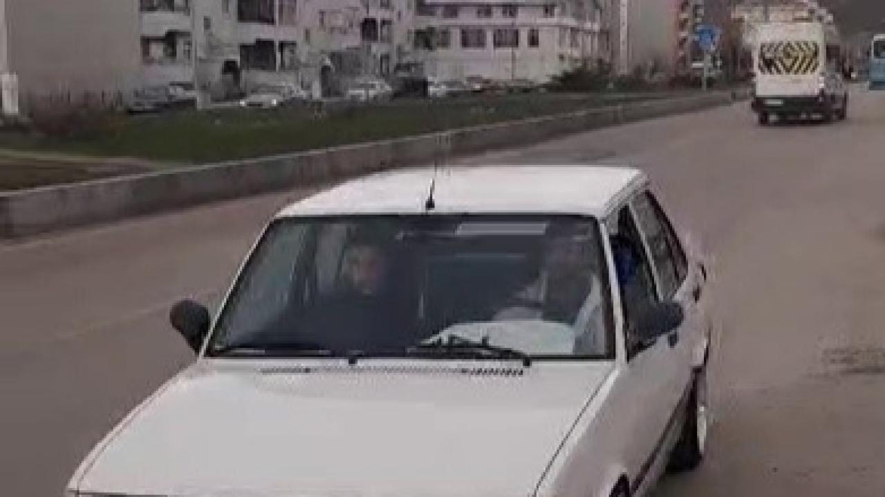 Ters yönde ilerledi, pişkinliği tepki çekti