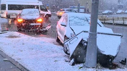 Yağış kazayı beraberinde getirdi