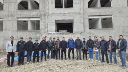 Ağrı’da yeni emniyet binasında çalışmalar hızlandırılıyor