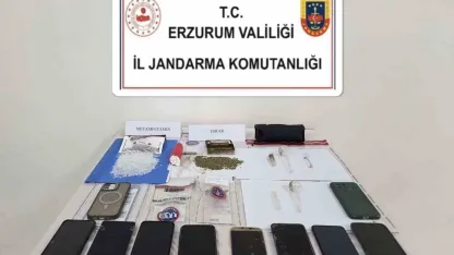 Erzurum’da uyuşturucu operasyonu; 7 kişi tutuklandı