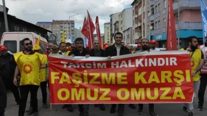 Kars’ta 1 Mayıs coşkusu yaşandı