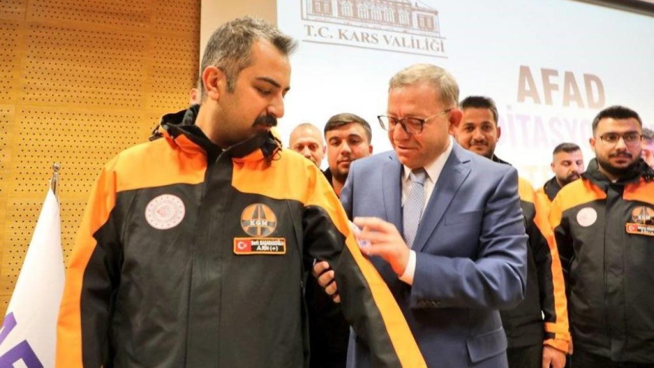 Kars’ta KARAKURT ekibine resmi arma: Afetlere hazır güç sahada