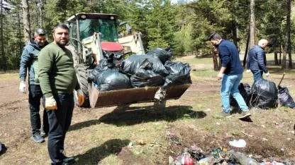 Sarıkamış’ta ekoturizm alanı için temizlik çalışması