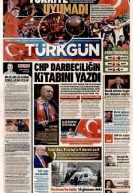 Türkgün Gazetesi Gazete Manşeti