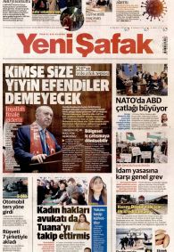 Yeni Şafak Gazetesi Gazete Manşeti